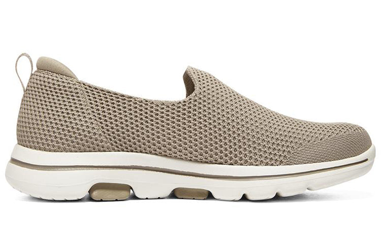 (WMNS) Skechers Go Walk 5 'Graybrown White' 124147-TPE