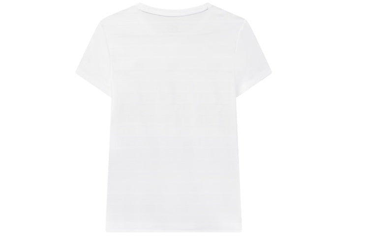 (WMNS) FILA Embroidered Short Sleeve White T-Shirt F11W021108F-WT
