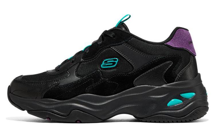 (WMNS) Skechers DLITES 4.0 'Black Purple Green' 896158-BKMT