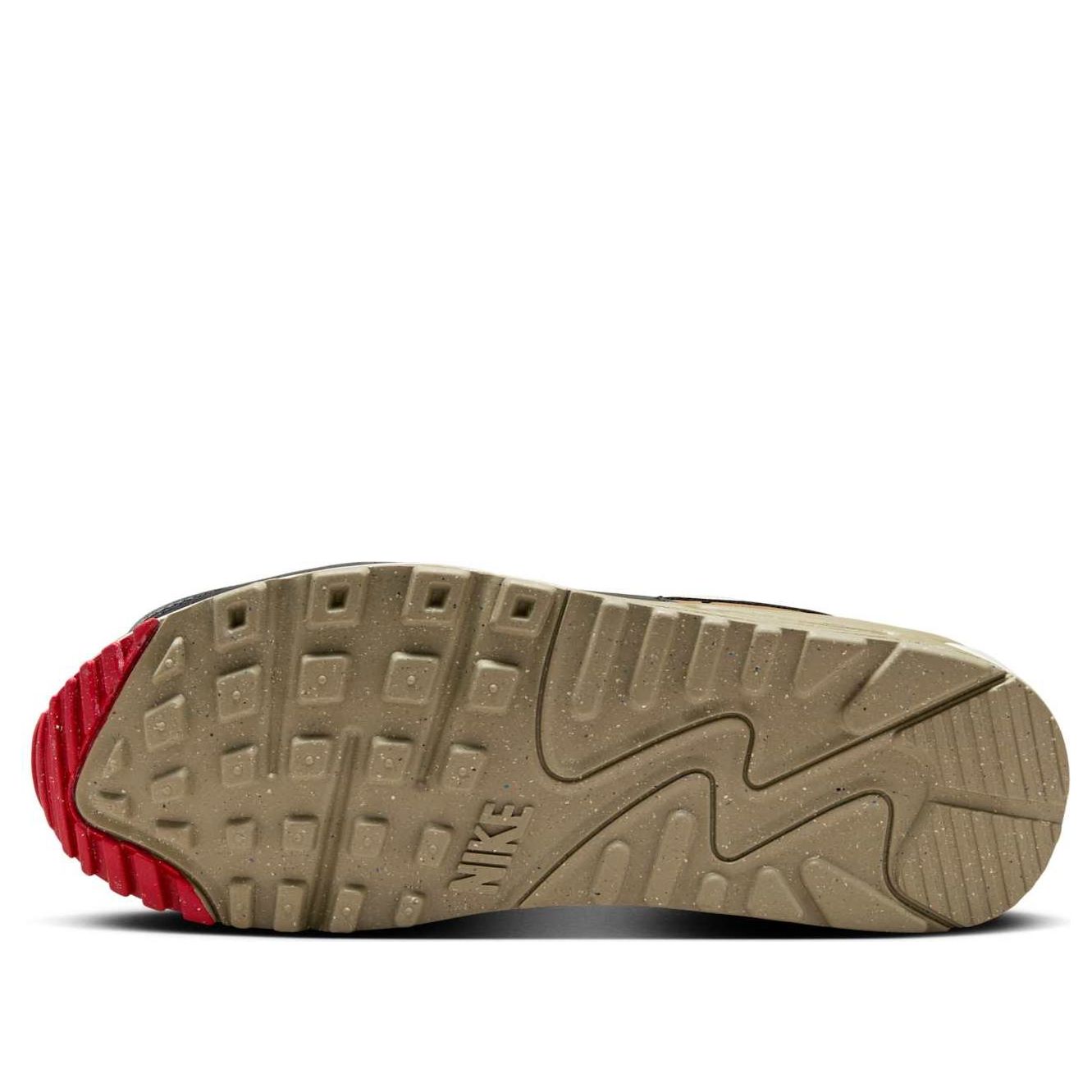 (WMNS) Nike Air Max 90 'Phantom Black Fire Red Light British Tan' DH8010-005