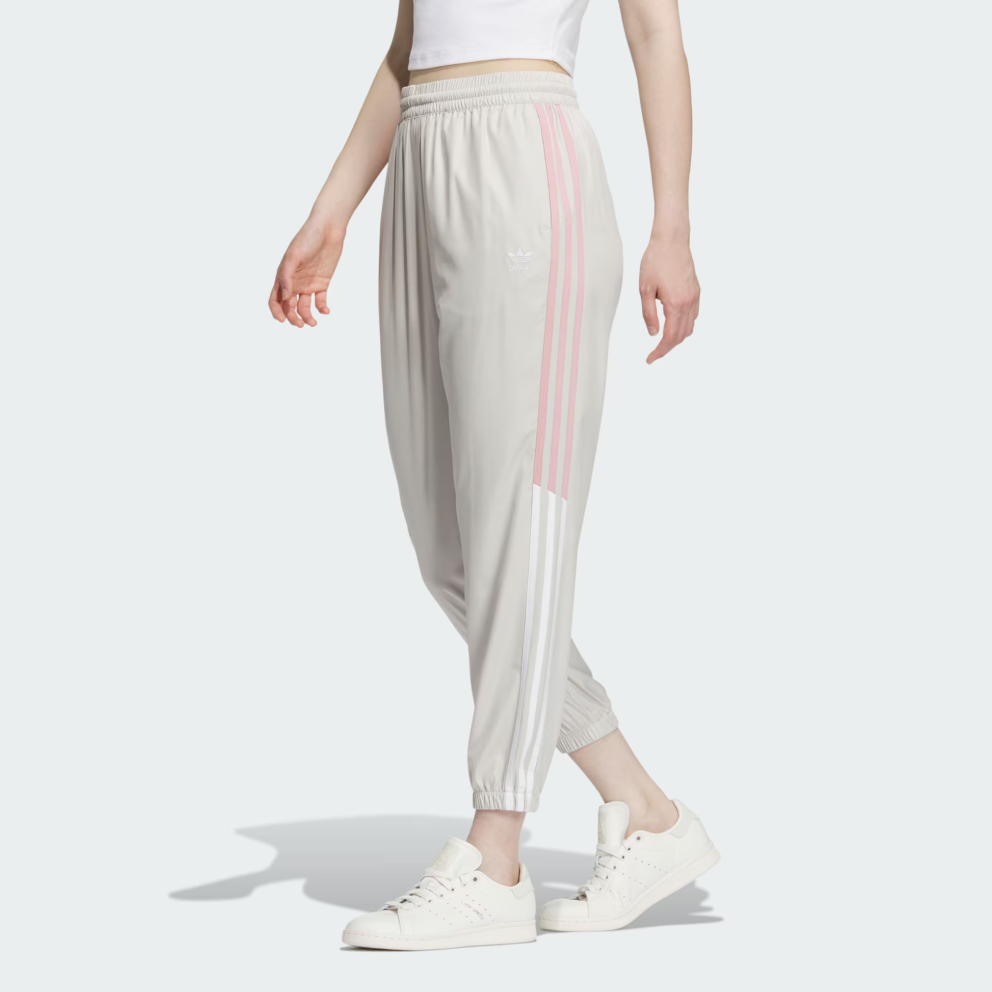 (WMNS) adidas originals Tape Woven Pants 'Beige' IN1041