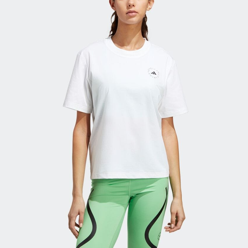 (WMNS) adidas by Stella McCartney TrueCasuals Regular Sportswear T-Shirts 'White' HR9167