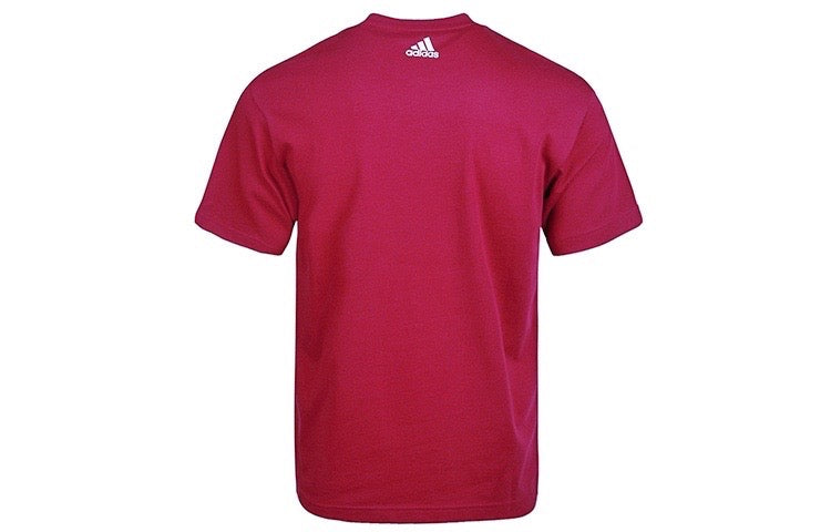 adidas Cartoon Printing Round Neck Short Sleeve Red GE4698
