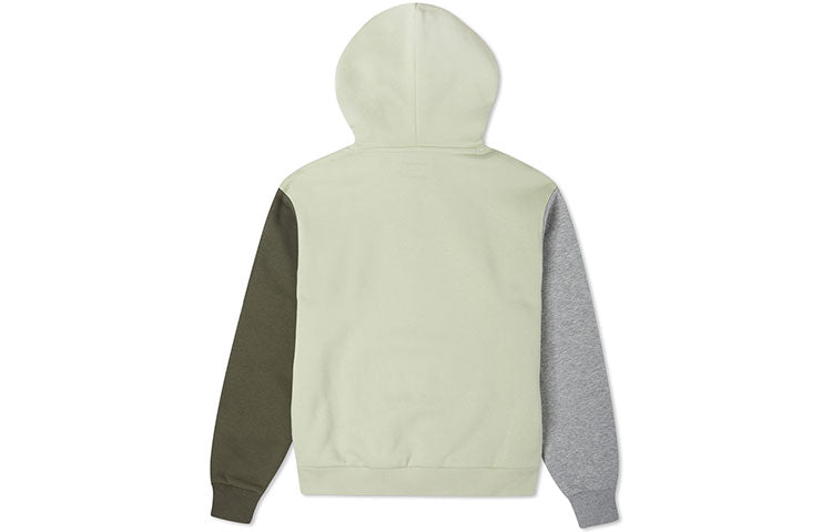 (WMNS) Converse Embroidered Star Chevron Pullover Hoodie Asia Sizing 'Olive' 10023912-A01