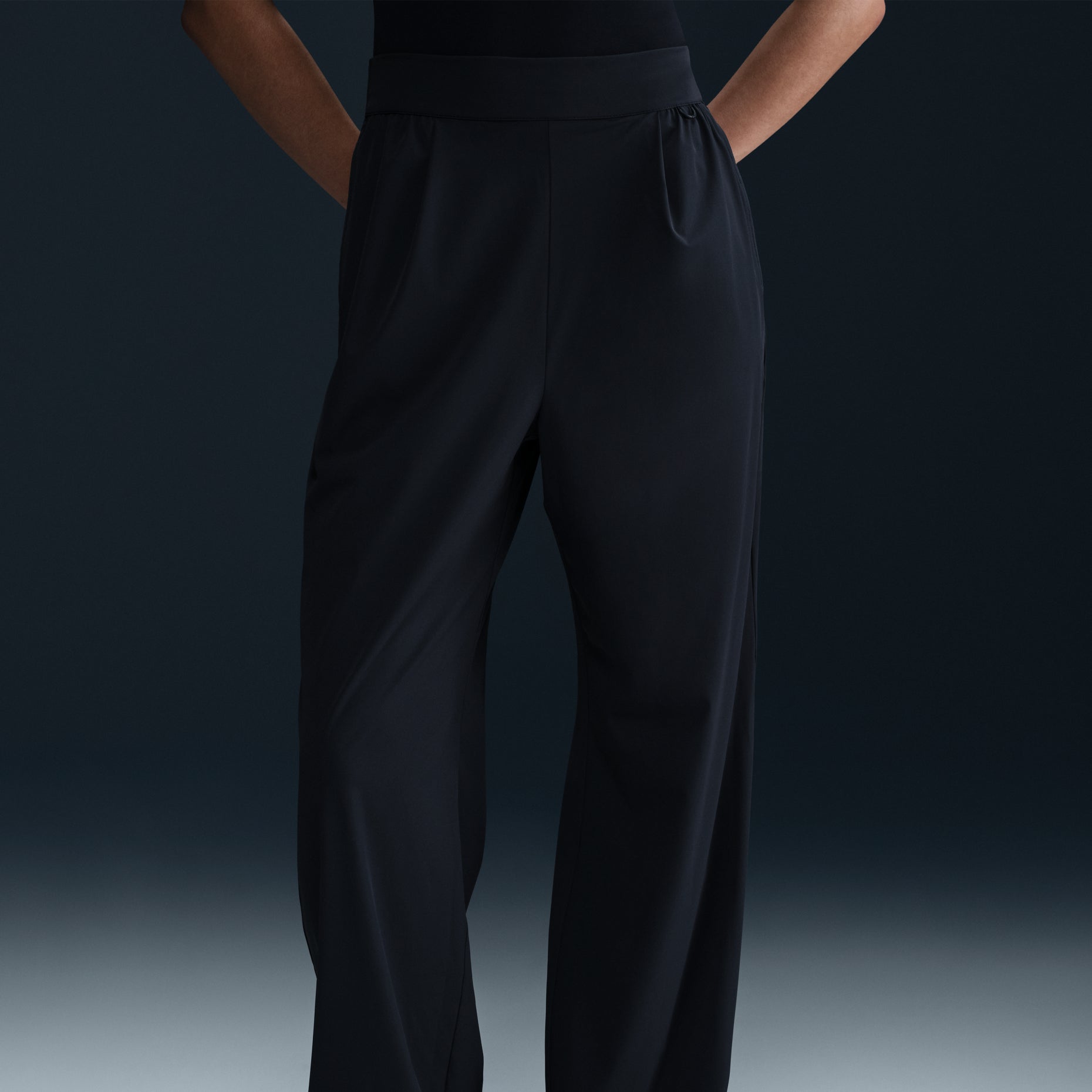 (WMNS) Nike 24.7 PerfectStretch Dri-FIT High-Rise Loose-Fit Pants 'Black' HQ0236-010
