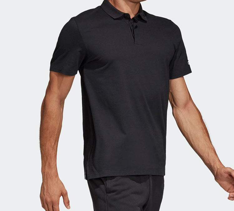adidas Mh Plain Casual Sports Short Sleeve Polo Shirt Black DT9911