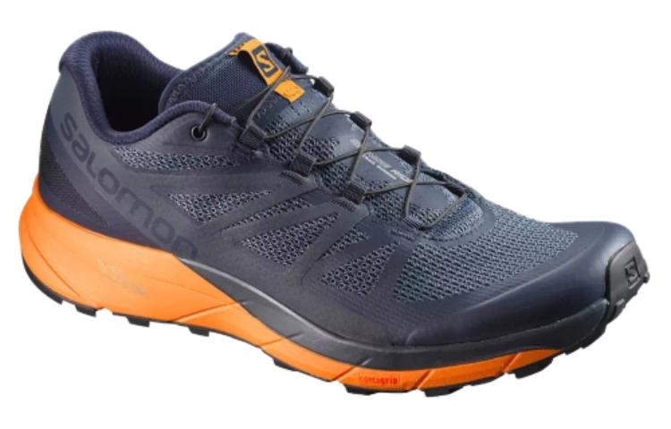 SALOMON Sense Ride Trail Running Shoes 'Navy Blazer Bright Marigold Ombre Blue' L39474300