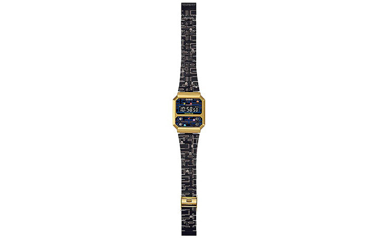 Casio Crossover Digital Cube Watch 'Black Gold Blue' A100WEPC-1BPR-PERSON