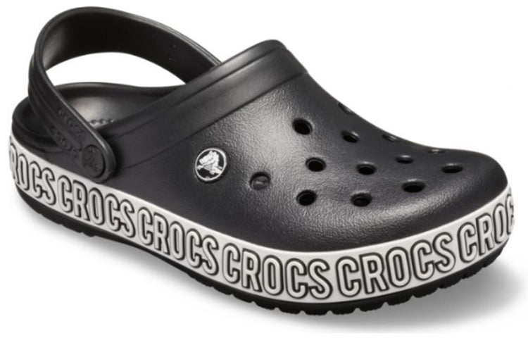 Crocs Crocband Logo Mania Beach Black Sandals 205914-066