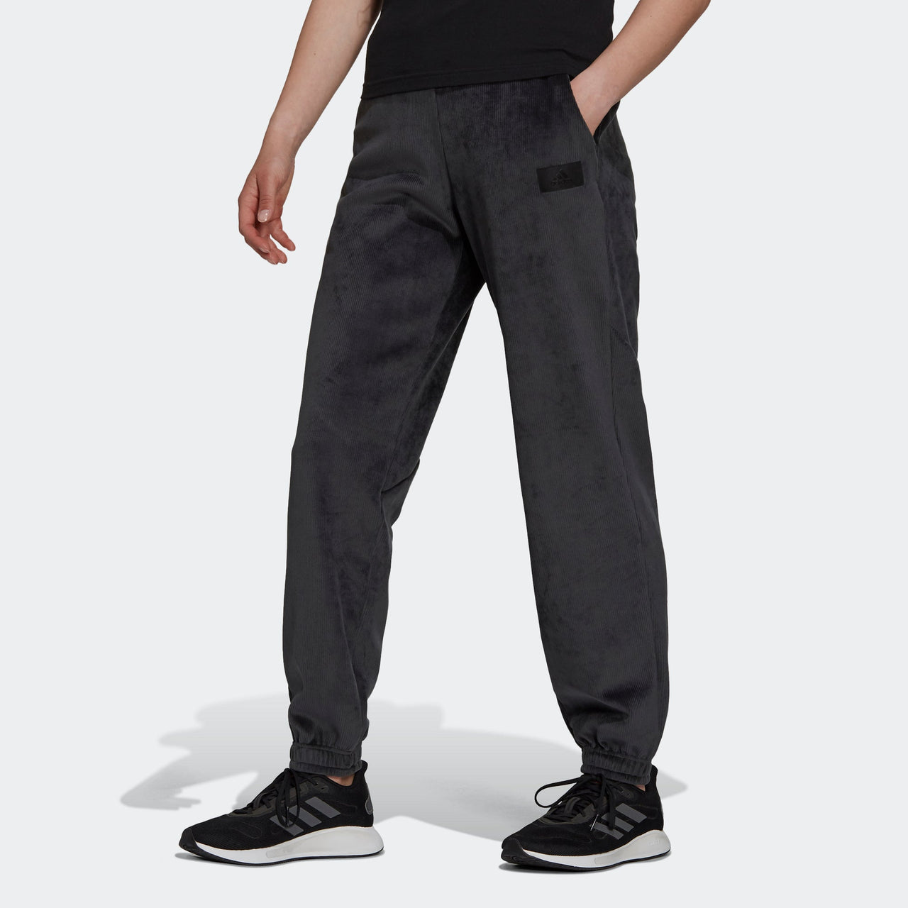 (WMNS) adidas Sportswear Future Icons Corduroy Pants Asia Sizing 'Black' H15956