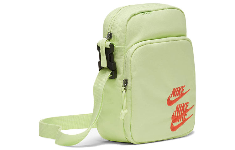 Nike Heritage Embroidered "Triple Logo" Sling Bag 'Light Lime Green' DH3080-383