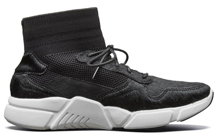 (WMNS) Skechers Block Black/White 68855-BLK