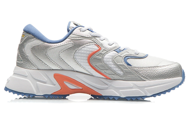 Li-Ning Retro Running Shoes 'Grey White Blue' ARLR013-6