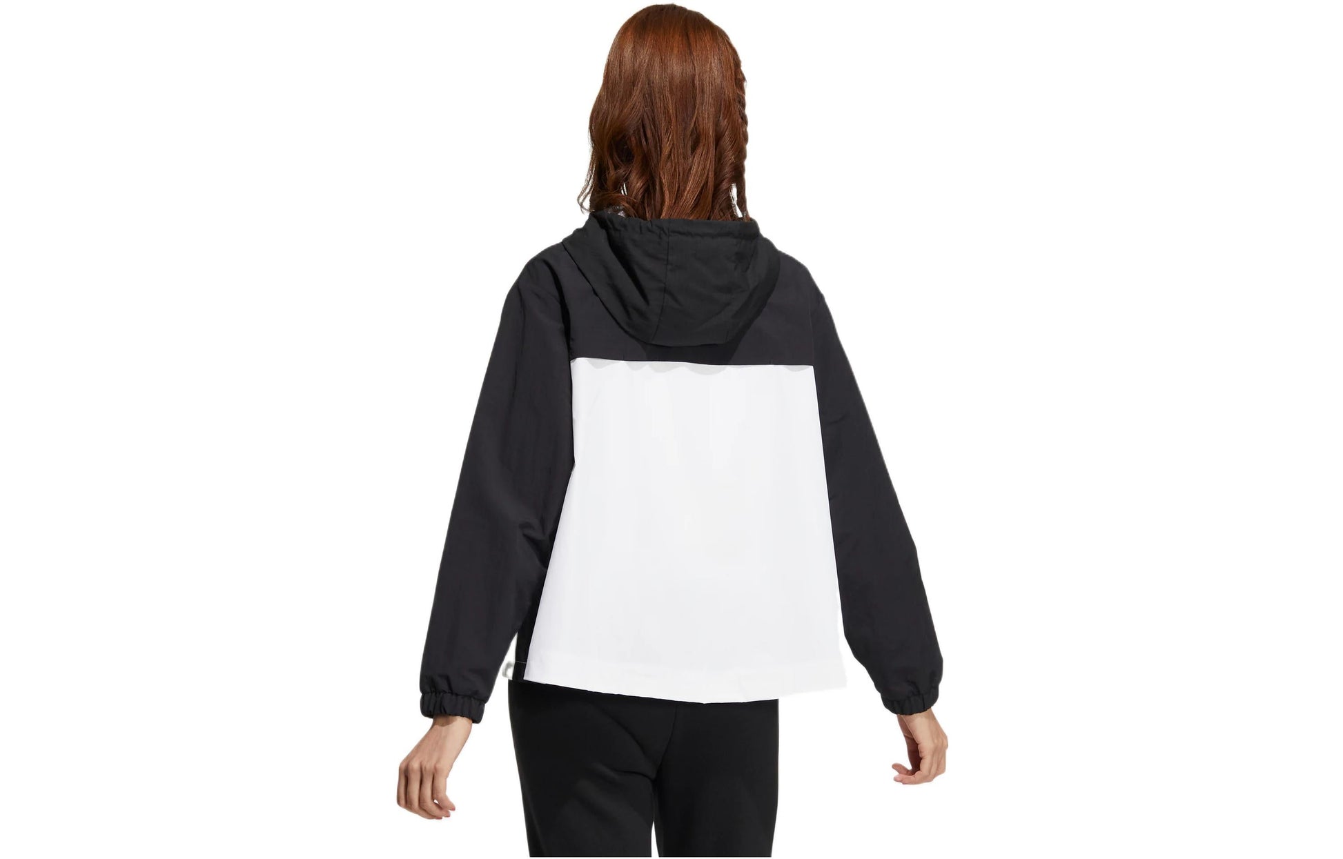 (WMNS) adidas Neo Util Windbreaker Jackets 'Black White' HN2321