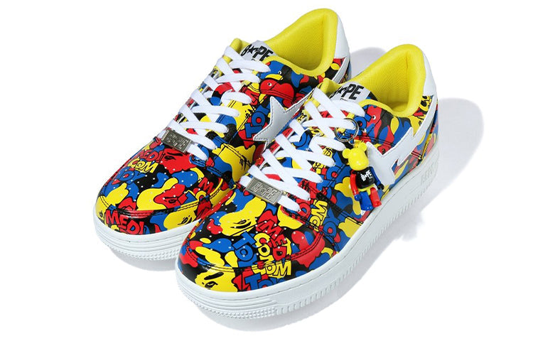 A BATHING APE Sta Low x Medicom Toy Yellow 1G73-191-912