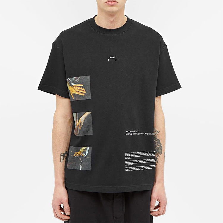 A-COLD-WALL* SS20 Glass Blower Tee Small Logo Short Sleeve Unisex Black ACWMTS005WHL-BK