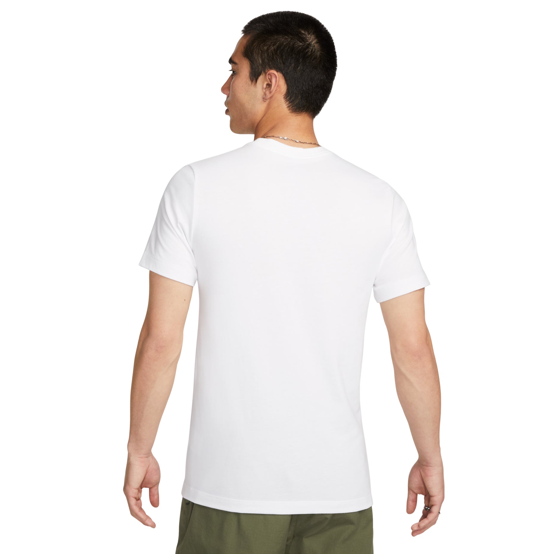 Nike MENS Embroidered Crew-neck Short Sleeve White AR4999-101