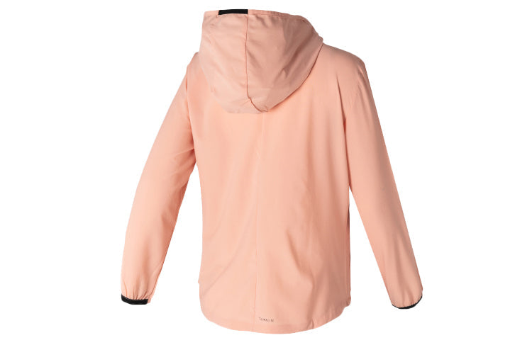 (WMNS) adidas neo Alphabet Printing Sports Hooded Jacket Gray Pink FL4426