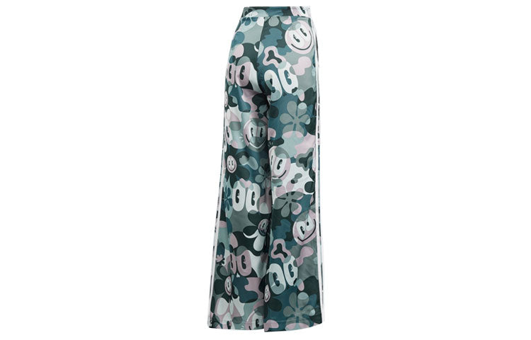 (WMNS) adidas x Hattie Stewar Loose-Fit Printing Pants 'Green' DV2670