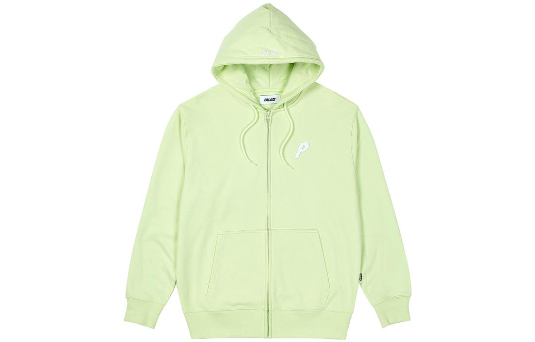 Palace Fw23 Felt P Zip Hood Jacket 'Teal' P24CS113