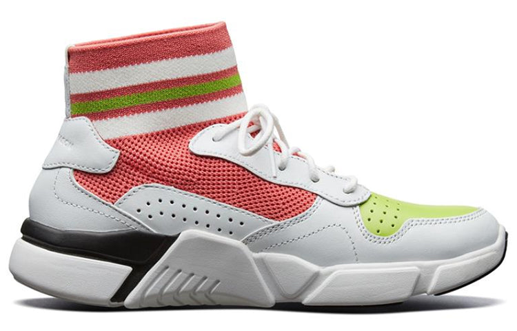 (WMNS) Skechers Block Pink/White/Green 68855-WMLT