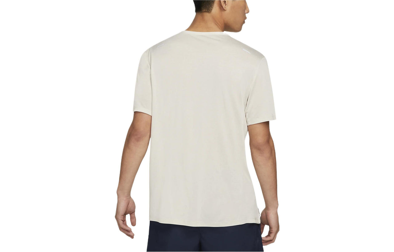 Nike Dri-FIT Rise 365 Breathable Soft Solid Color Running Short Sleeve Gray CZ9185-073