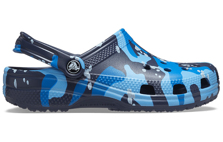 Crocs Classic Printed Camo Clogs 'Blue Navy' 206454-4HQ