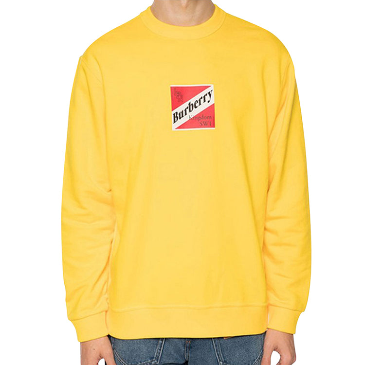Men's Burberry SS21 Pullover Round Neck Yellow 80243161