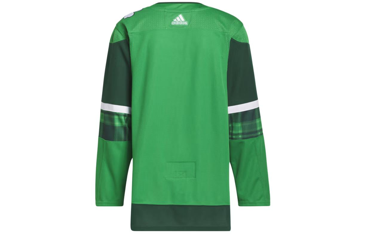 adidas Bruins St. Pats Hockey Jersey Asia Sizing 'Green White' HU0475