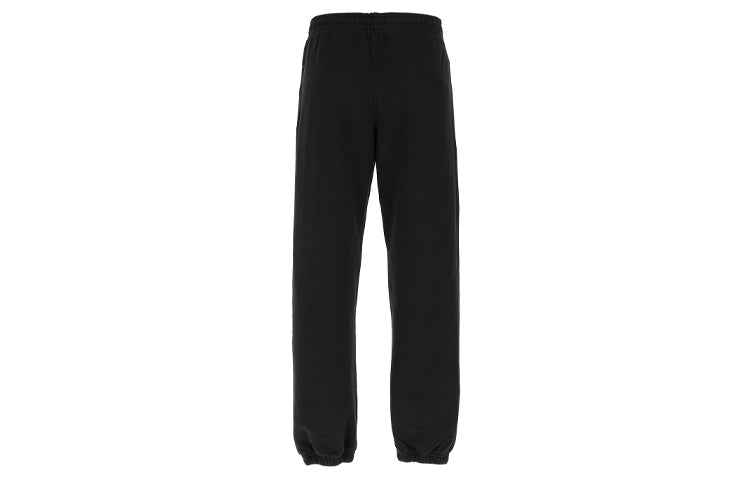 Men's Off-White Straight Black Sports Pants/Trousers/Joggers OMCH029E20FLE0011001