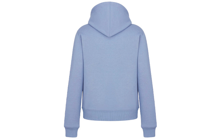 Men's DIOR Logo Embroidered Solid Color Light Blue 113J698A0531-C584