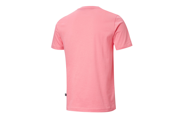 PUMA Big Logo Printing Round Neck Short Sleeve Pink 583837-14