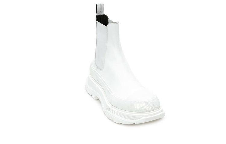 (WMNS) Alexander McQueen Tread Slick Ankle Boot 'White' 634617WHZ619071