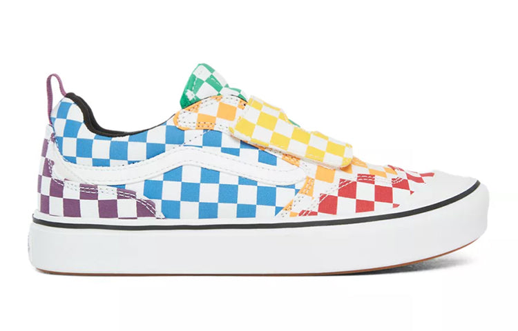 Vans Checkerboard ComfyCush New Skool V Youth Multi-Color Checkboard VN0A4UH9VLV