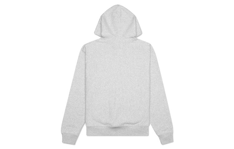 Men's Stussy Logo Hoody hooded Pullover Long Sleeves light grey 118364-GHEA