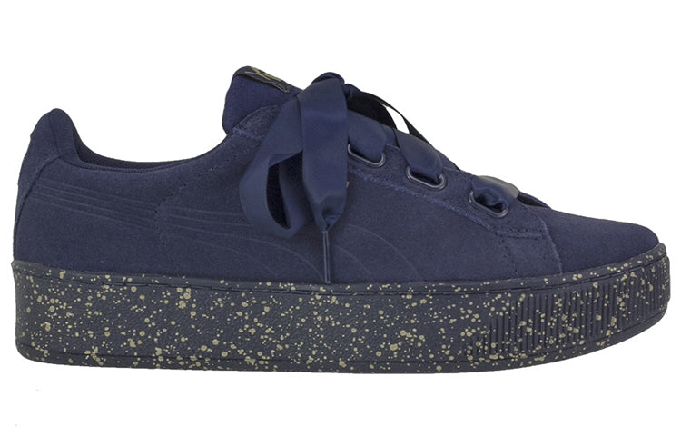 (WMNS) PUMA Vikky Platform Ribbon Casual Board Shoes Blue 366815-03