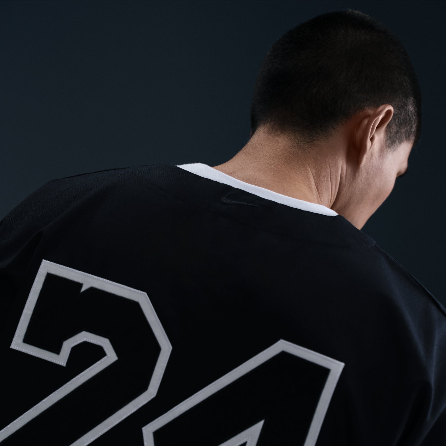 Nike x Kobe Bryant Baseball Jersey Asia Sizing 'Black White' IB0008-010