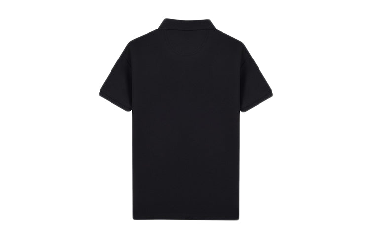 Men's FILA Logo Sports Knit Black Polo Shirt F11M918105F-BK