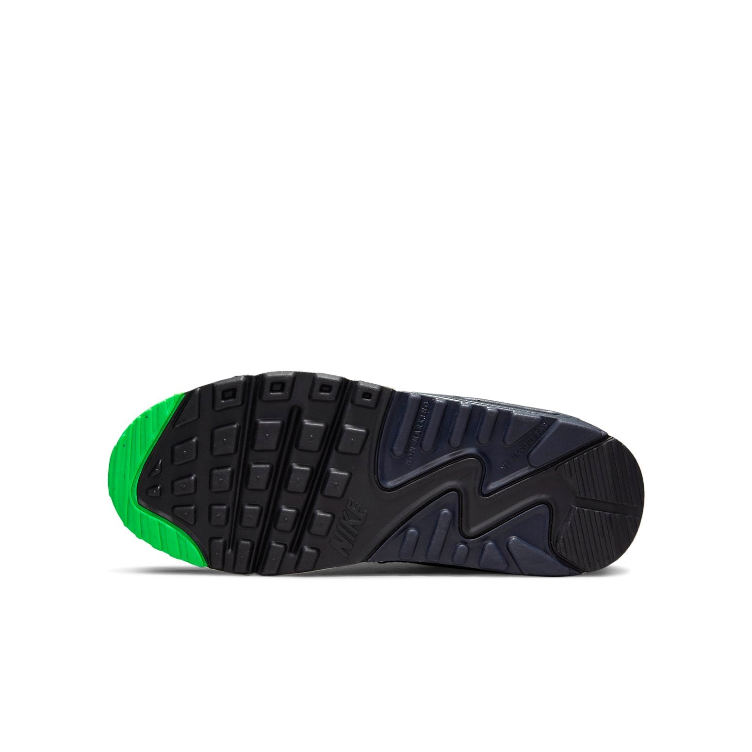 (GS) Nike Air Max 90 Leather SE 'Black Scream Green' DN4376-001