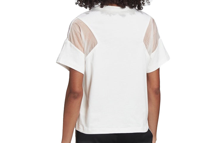 (WMNS) ( Angelababy ) adidas originals Sports Short Sleeve White FU3851
