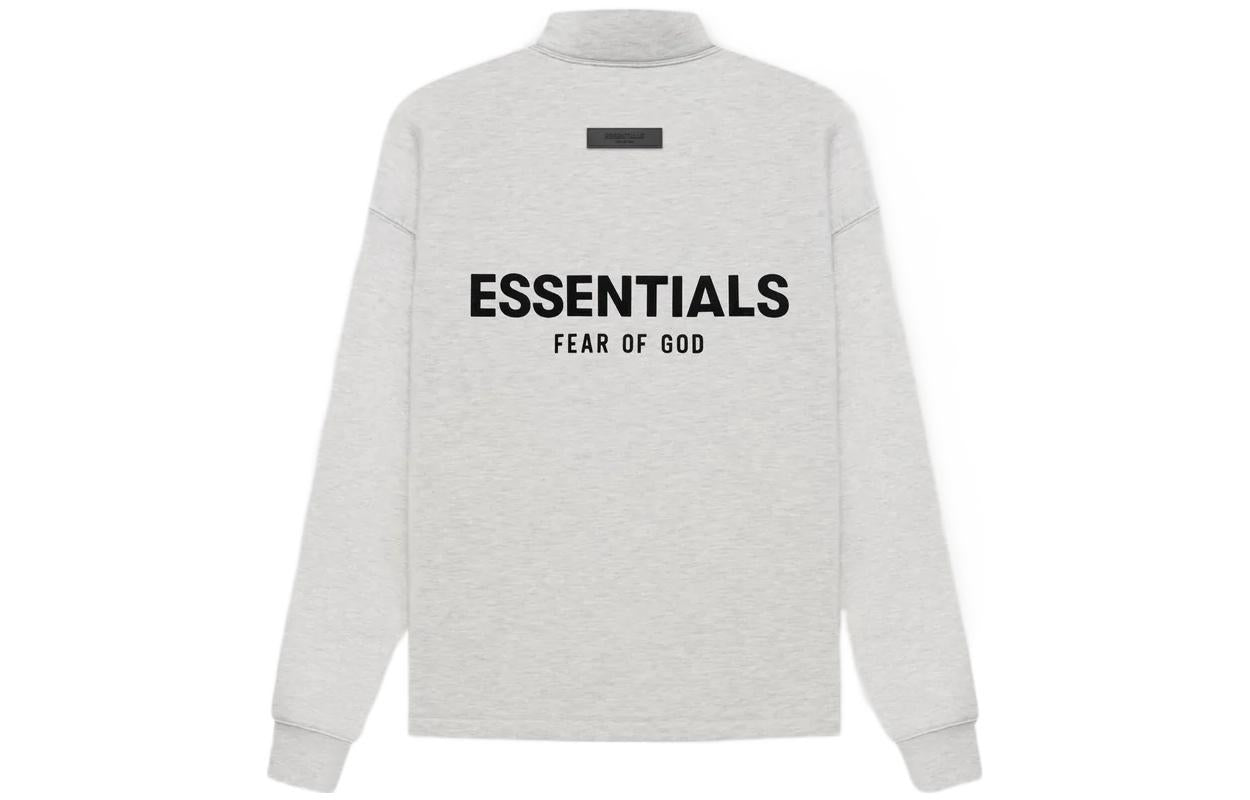 Fear of God Essentials SS22 Core Relaxed Mockneck Light Oatmeal FOG-FW22-224