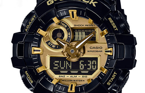 CASIO G-Shock Analog-Digital 'Black Gold' GA-710-1APR-1