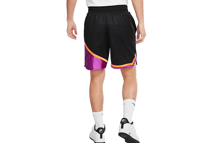 Nike KMA Mesh Quick Dry Contrasting Colors Basketball Shorts Black Purple CK6392-010