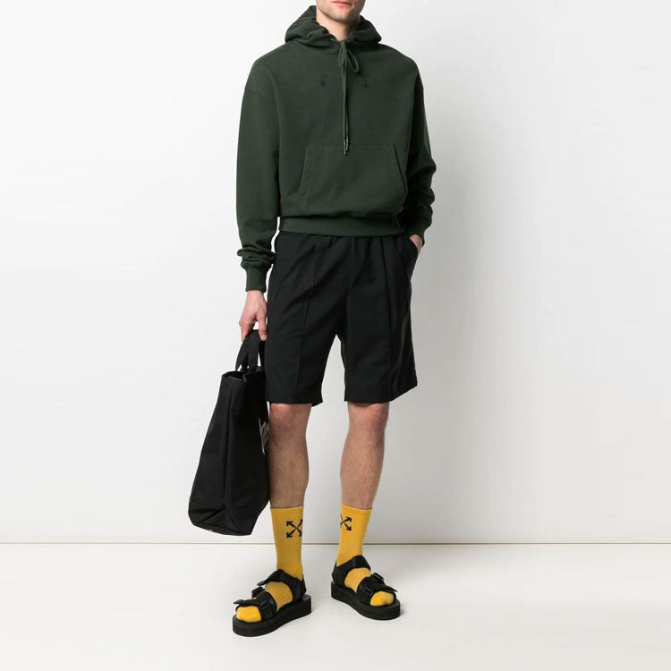 Off-White Arrows Pattern Printing Green OMBB037S21FLE0055955