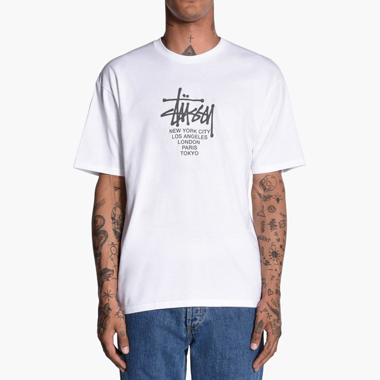Stussy Classic Printing Short Sleeve Unisex White 1904062