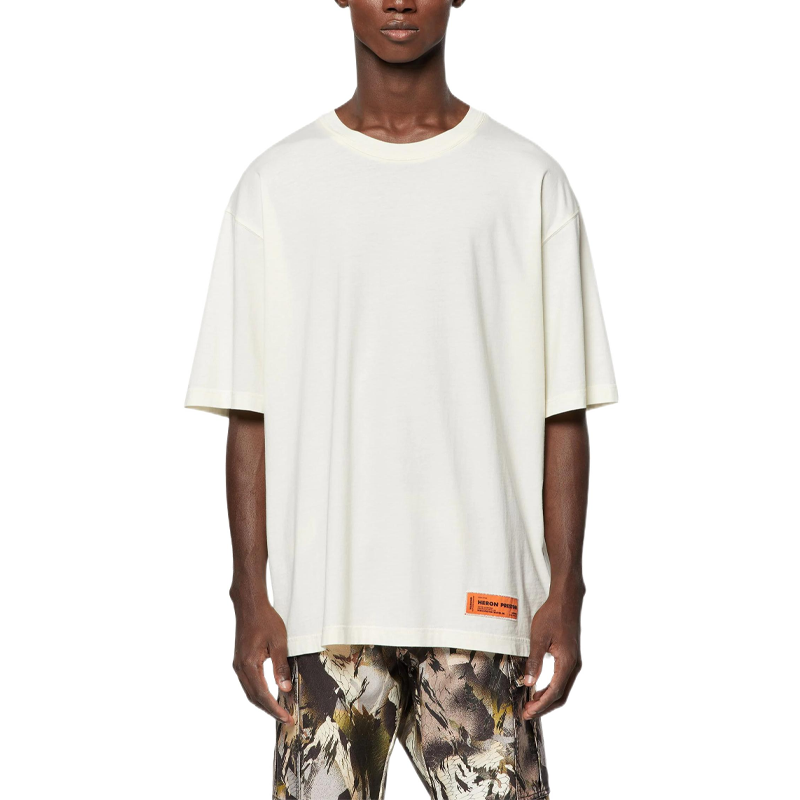 HERON PRESTON Regular Logo T-shirt 'White' HMAA025C99JER0010100