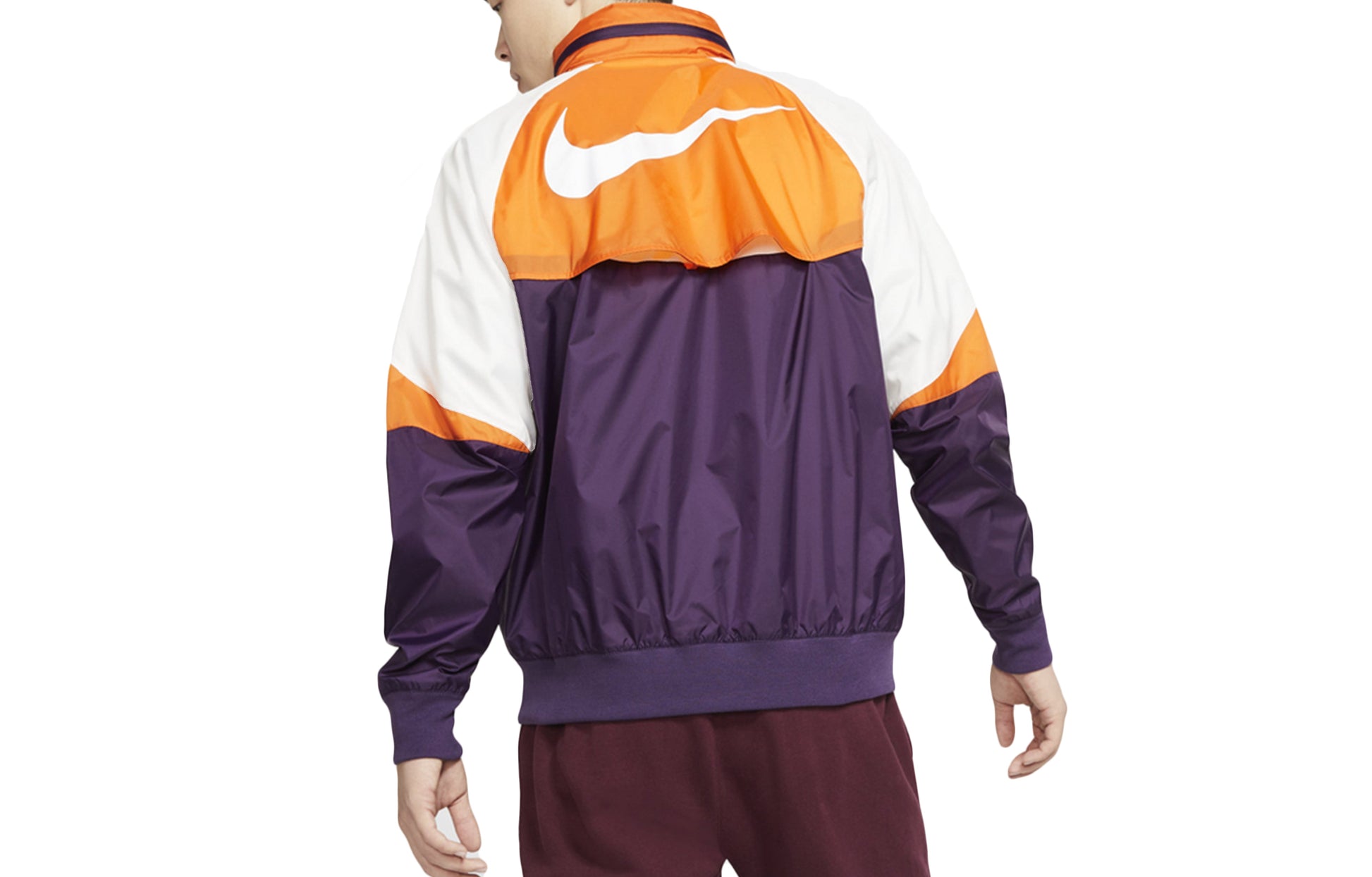 Nike Splicing Athleisure Casual Sports Jacket Orange Purple Orangepurple AR2210-525