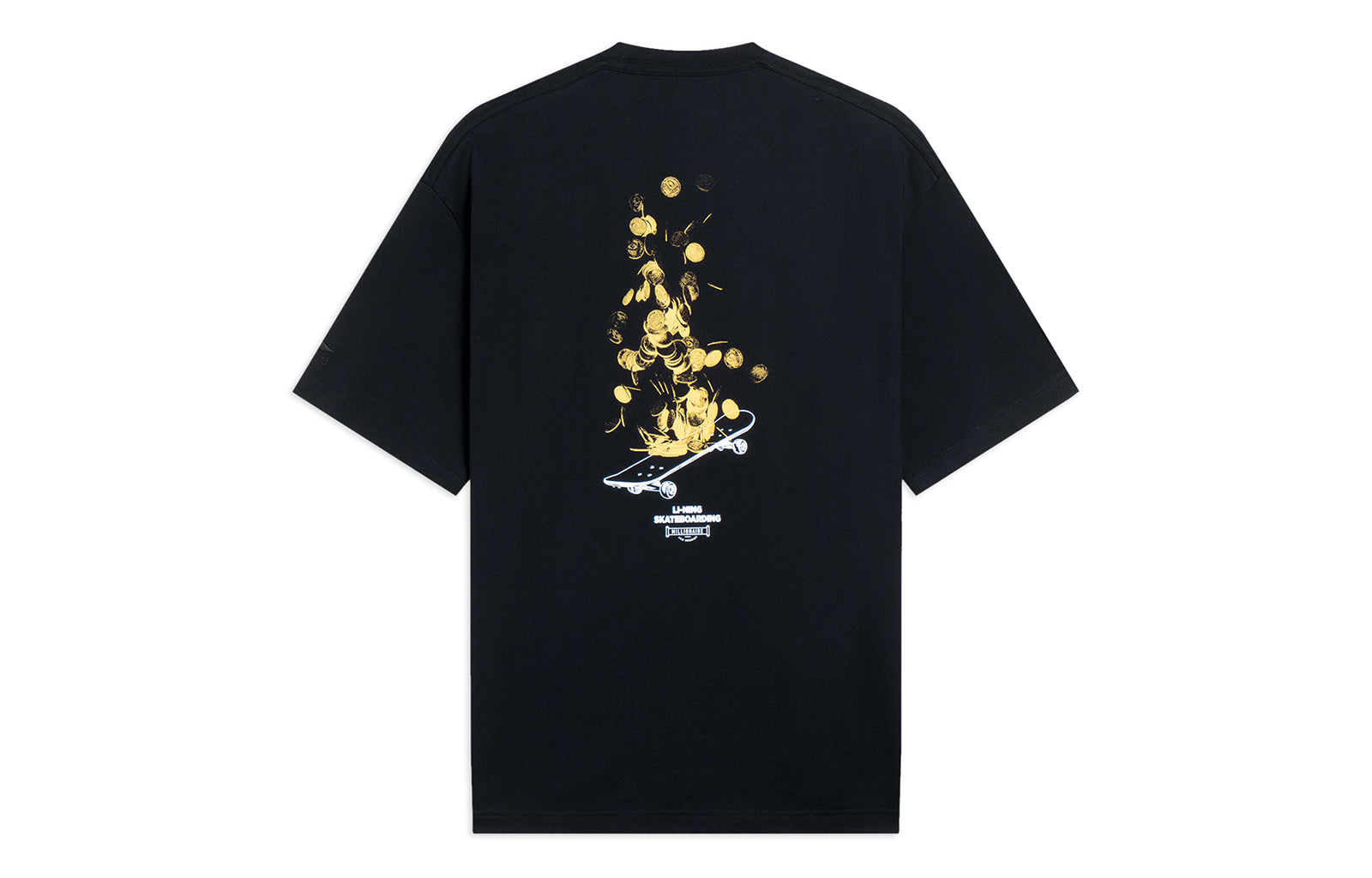 Li-Ning Skateboarding Graphic T-shirt 'Black' AHST101-3