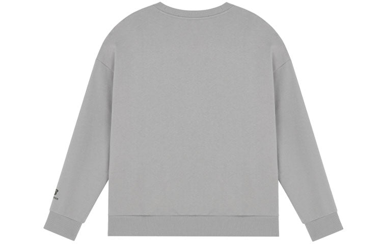 New Balance Alphabet Logo Printing Sports Round Neck Pullover Gray AMT21360-MHD