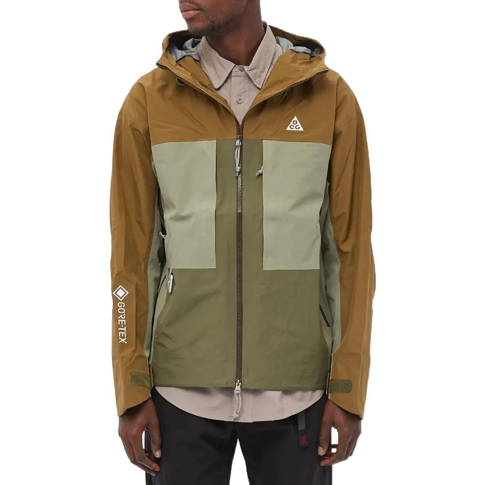 Nike Acg Misery Ridge Gore-tex Jacket 'Brown Green' CV0634-242